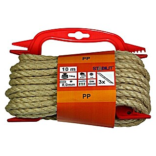 Stabilit PP-Seil (Ø x L: 8 mm x 10 m, 3-schäftig gedreht)