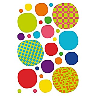 Adhesivos decorativos Burbujas colores (Multicolor, 48 x 68 cm)