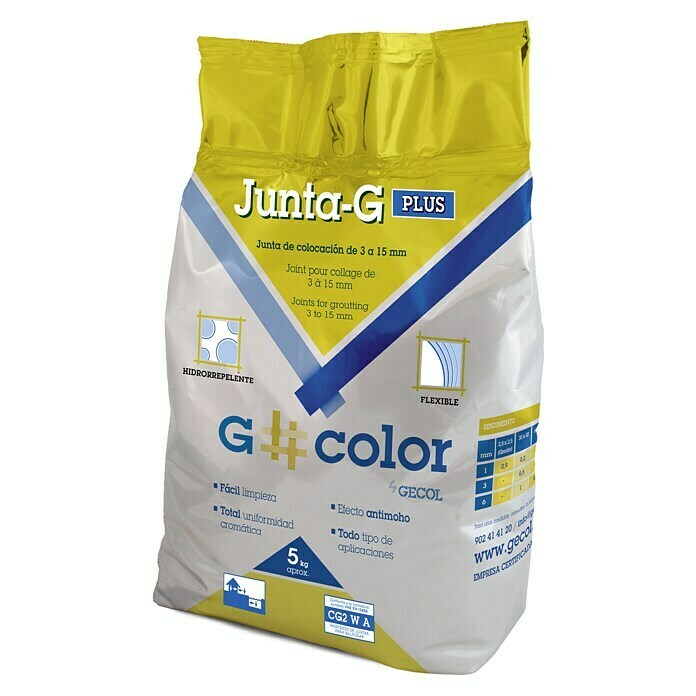 Gecol G#color Mortero para juntas Junta-G plus 
