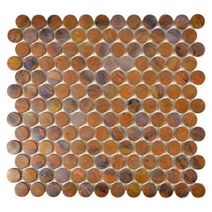 Mozaïektegel Knoop XK PR 56 (29,8 x 28,2 cm, Koper, Mat)