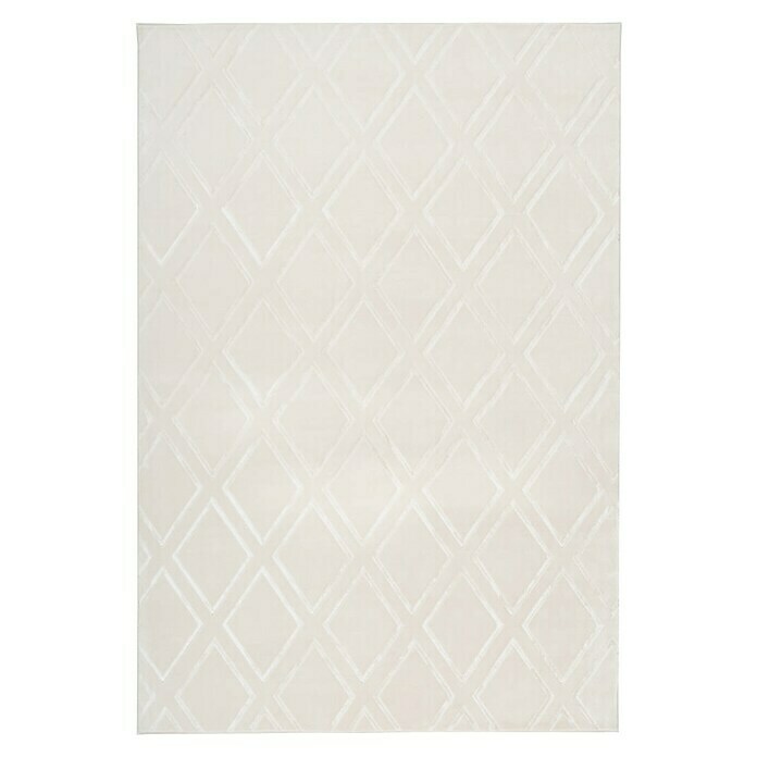Kayoom Kurzflorteppich Monroe III (Creme, 300 x 80 cm, 100 % Polyester)