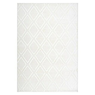 Kayoom Kurzflorteppich Monroe III (Weiß, 230 x 160 cm, 100 % Polyester)