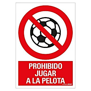 Pickup Señal de prohibición (Motivo: Prohibido jugar a la pelota, L x An: 33 x 23 cm)