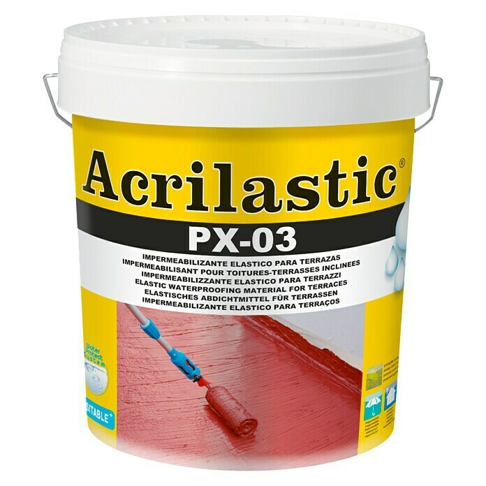 Baixens Impermeabilizante Acrilastic PX-03 (Rojo, 15 l)