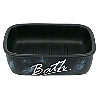 Venus Bath Posuda za sapun (Poliesterska smola, Crno-bijele boje)