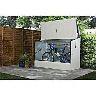 Tepro Fahrradbox (89 x 196 x 133 cm, Wandstärke: 0,7 mm, Hellbeige)