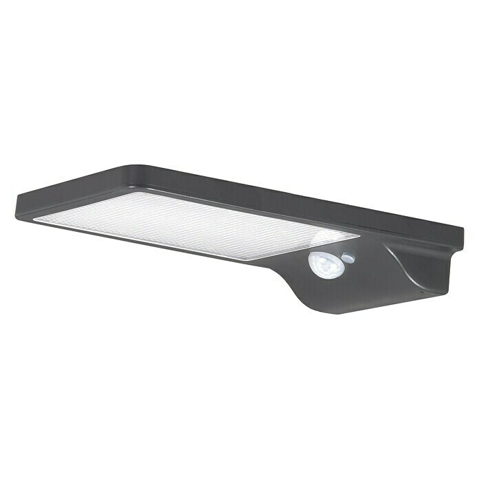 Arte confort Aplique solar LED para exterior Naire (Detector de movimiento, 3,5 W, Color de luz: Blanco frío, Negro)