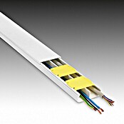 Inofix Canaleta para cables (L x An x Al: 200 x 5,3 x 2 cm, Blanco)