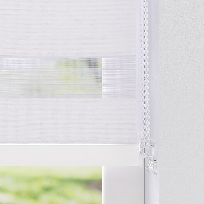 Expo Ambiente Doppelrollo mit Kassette (B x H: 90 x 220 cm, Weiß)