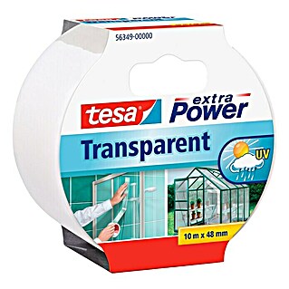 Tesa Extra Power Reparaturband (Transparent, 10 m x 48 mm)