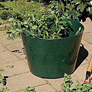Gartenkorb (Kunststoff, Fassungsvermögen: 40 l, Grün)
