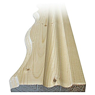 Ukrasna drvena letvica (Smreka/jela, 1.480 x 90 x 14 mm)