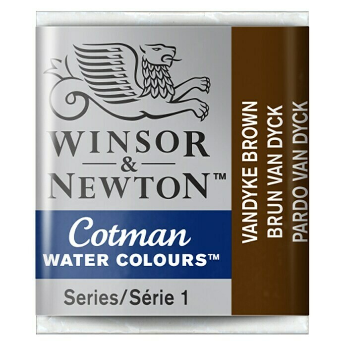 Winsor & Newton Cotman Aquarelverf (Vandyke-bruin, ½ kopje)