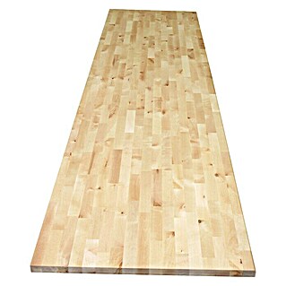 Exclusivholz Massivholzplatte (Birke, 400 x 80 x 3,8 cm)