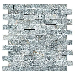 Mosaikfliese Brick Splitface X3D 48196 (30,5 x 29 cm, Anthrazit, Matt)