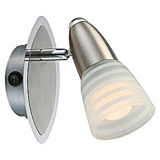 Globo Caleb LED-Wandleuchte (4 W, Chrom, Opal, Warmweiß)