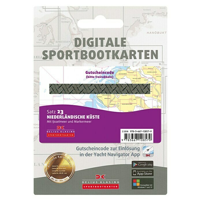 Digitale Sportbootkarte: Satz 23 - Niederländische Küste