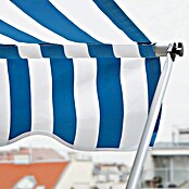 Sunfun Tenda s nosačem (Plavo / bijelo, Širina: 2,5 m, Izvlačenje: 1,3 m)