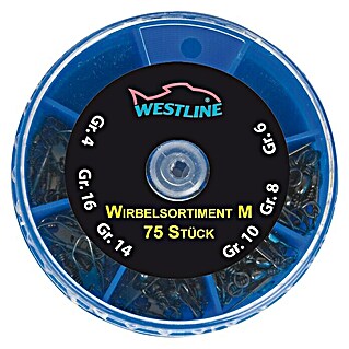 Westline Assortimentsdoos wartels 4, 6, 8, 10, 14, 16 (75 stk.)