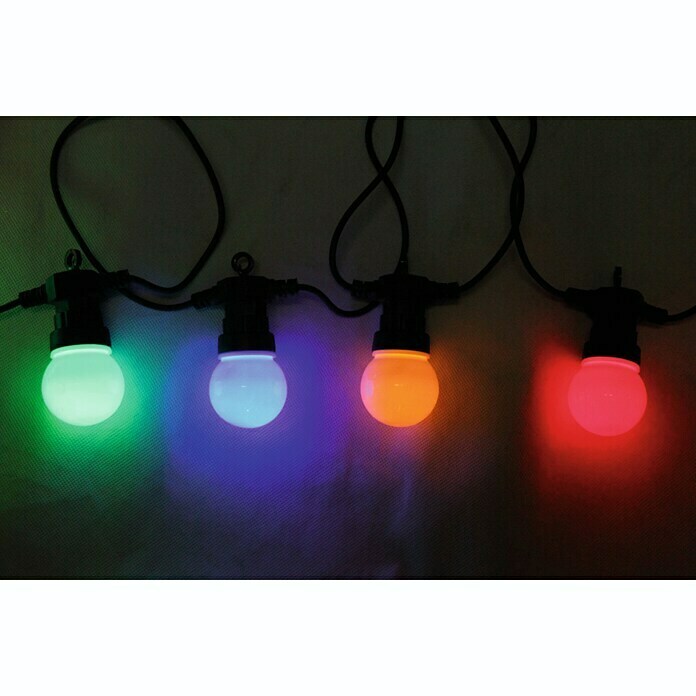 Globo LED-Party-Lichterkette (20 x 0,54 W, 12,5 m, Bunt, IP44, Energieeffizienzklasse: A++ bis A)