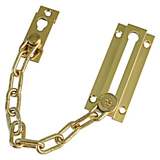 Cadena de puerta (Longitud de cadena: 20 cm, Latón, Pulido)