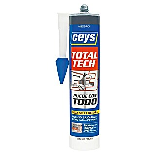 Ceys Adhesivo y sellador Total-Tech (290 ml, Tubo, Negro)