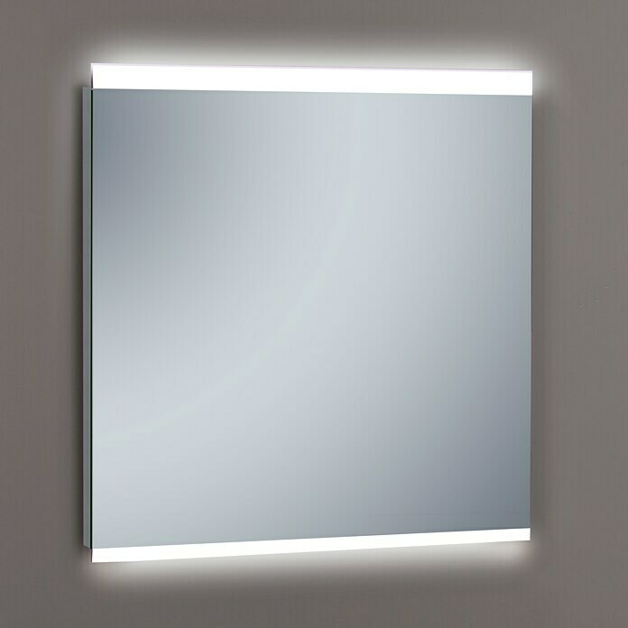 Camargue Espejo con luz LED Maná (Dimensiones (An x Al): 80 x 80 cm, Transformador)