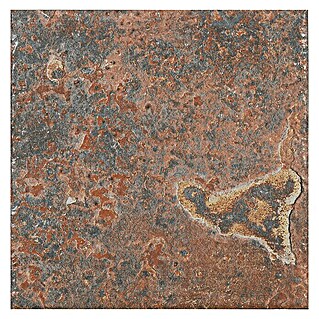 Pavimento cerámico Clift (33,3 x 33,3 cm, Oxidado, Efecto piedra)