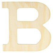 Artemio Letra de madera (Motivo: B, L x An x Al: 11,5 x 1 x 11,5 cm, Madera)