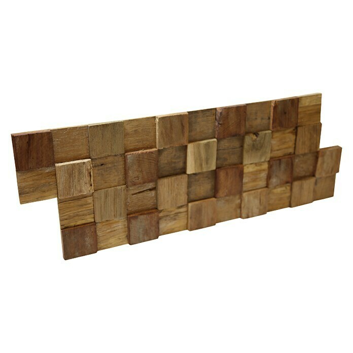 Panel de revestimiento Ultrawood Teka Square (49,5 cm x 18 cm x 12,5 mm)