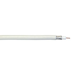 Koaksijalni kabel 75070 (50 m, Mjera zaštite: 75 dB, Bijele boje)