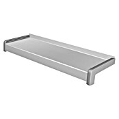 Sarei Vensterbank, op maat (Aluminium, Maximale maat: 300, Wit aluminium/Zilver, Breedte: 22,5 cm)