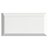 Revestimiento de pared Metro Tile (10 x 20 cm, Blanco, Brillante)