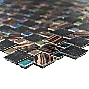 Mosaikfliese Mix Goldstar GM K03 (31,8 x 31,8 cm, Schwarz/Braun, Glänzend)