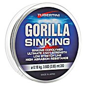 Tubertini Hilo de pesca Gorilla Sinking (Ø x L: 0,2 mm x 350 m, Transparente)