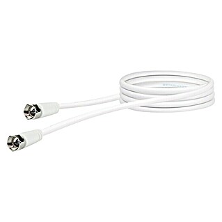 Schwaiger Priključni kabel za satelitsku antenu (1,5 m, Bijele boje, 90 dB, F utikač)