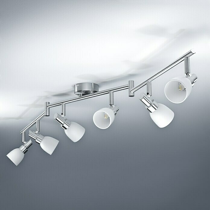 Osram LED-Deckenstrahler 827 (6 x 2 W, Farbe: Weiß/Silber, L x B x H: 125 x 8 x 19,2 cm)