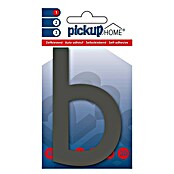 Pickup 3D Home Número (Altura: 10 cm, Motivo: b, Gris, Plástico, Autoadhesivo)