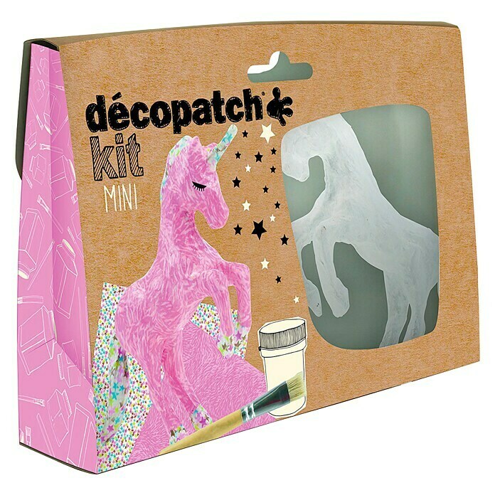 Décopatch Kit básico unicornio (Material: Cartón)