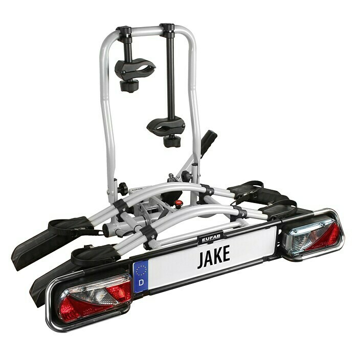 Eufab Fahrradträger Jake (Geeignet für: 2 Fahrräder, Traglast: 60 kg, Passend für: Fahrzeuge mit Anhängerkupplung) -