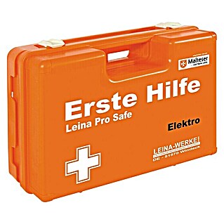 Leina-Werke Erste-Hilfe-Koffer Pro Safe Elektro (DIN 13157, Elektrobetriebe, Orange)