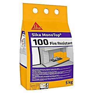 Sika Mortero refractario y resistente al fuego MonoTop 100 Fire Resistant (5 kg)