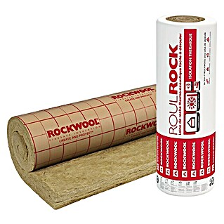 Rockwool Lana de roca Roulrock KRAFT con papel (6 m x 1,2 m x 8 cm)