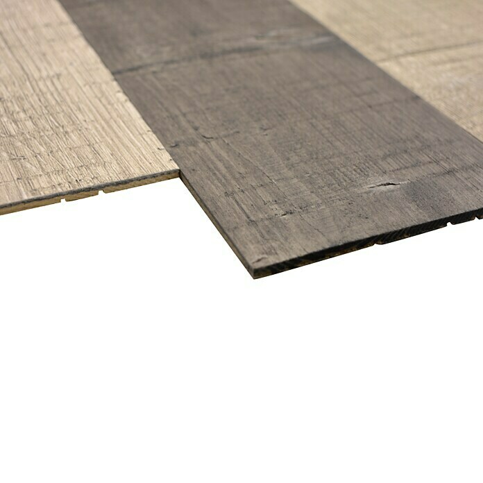 Houten paneel (Grenen, 90 x 12,8 cm, Mix Grey, Zelfklevend)