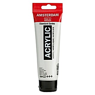Talens Amsterdam Pintura acrílica Standard (Blanco zinc, 120 ml, Tubo)