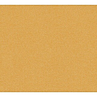AS Creation Linen Style Vliestapete Changiert (Senf/Gold, Uni, 10,05 x 0,53 m)