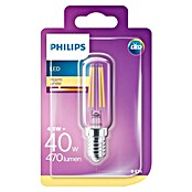 Philips Bombilla LED Classic T25 (4,5 W, E14, Color de luz: Blanco cálido, Redondeada)