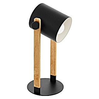 Eglo Hornwood Tafellamp (40 W, l x b x h: 21 x 18 x 42 cm, Zwart/Crème, E27)