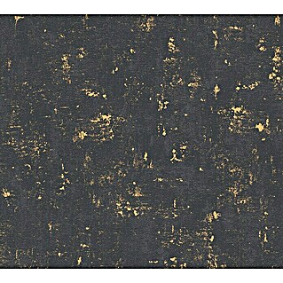 AS Creation Trendwall Vliestapete (Schwarz/Gold, Betonoptik, 10,05 x 0,53 m)