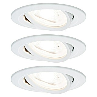 Paulmann LED-Einbauleuchten-Set Nova (6,5 W, Weiß, 3 Stk., Warmweiß)